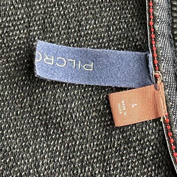 Pilcro Anthropologie Shirt Large Washed Black Split Hem Long Sleeve Tunic Comfy - Picture 9 of 16